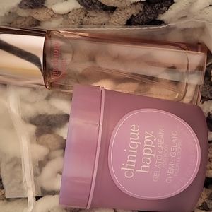 Clinique happy 1.7oz spray parfum w/6.7 oz gelato cream